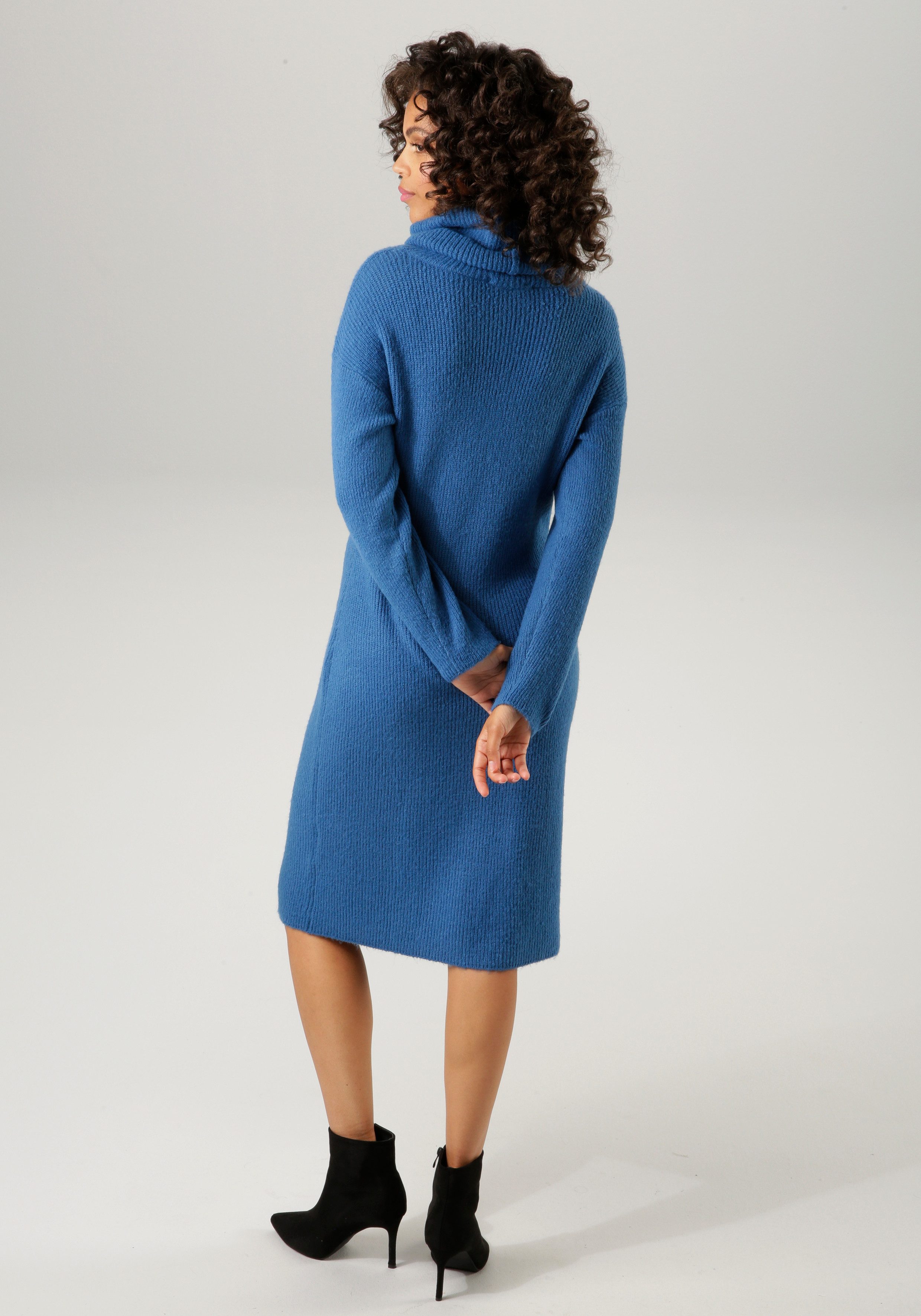 Aniston CASUAL Strickkleid, mit halsfernem Rollkragen günstig online kaufen