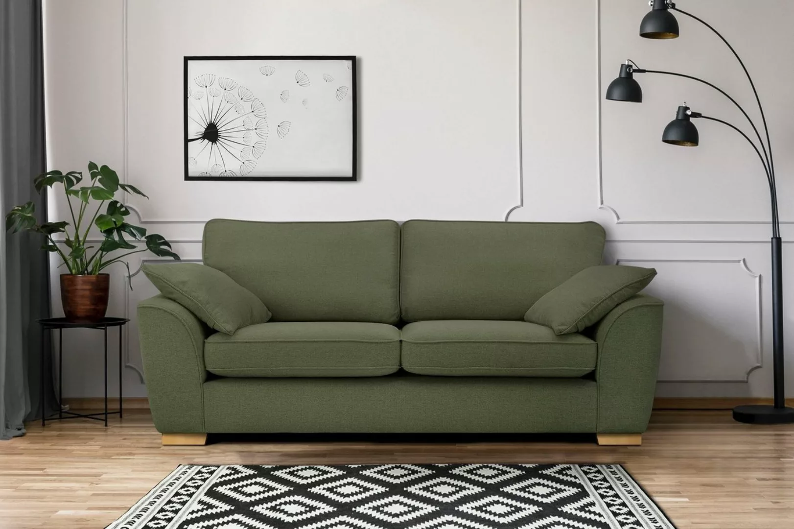 Home affaire 3-Sitzer Savoy, gemütliches Sofa mit vielen Kissen, in 2 Bezug günstig online kaufen