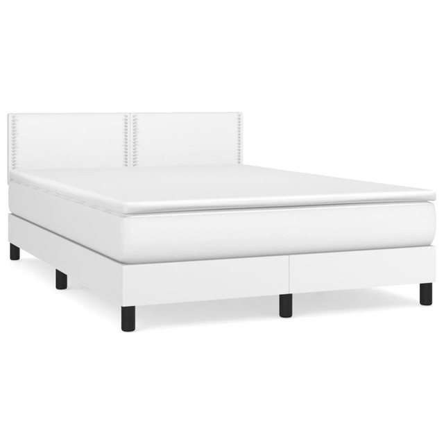 vidaXL Boxspringbett Bett Boxspringbett mit Matratze Kunstleder (140 x 190 günstig online kaufen