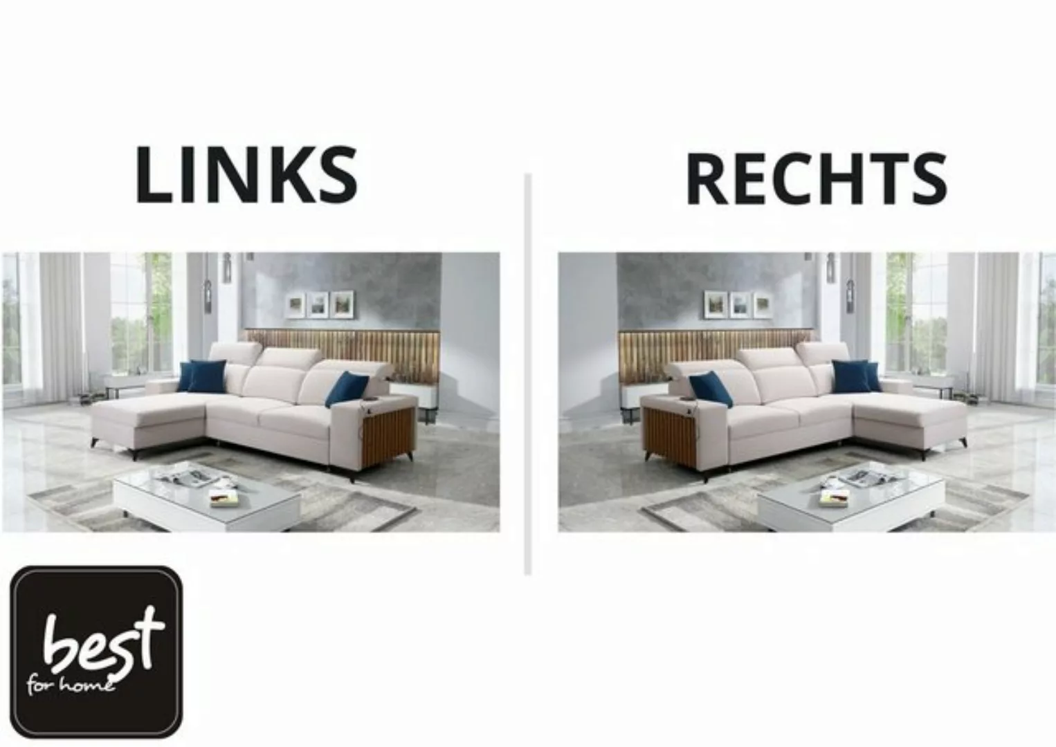 Best for Home Ecksofa BENNY I mit Schlaffunktion günstig online kaufen