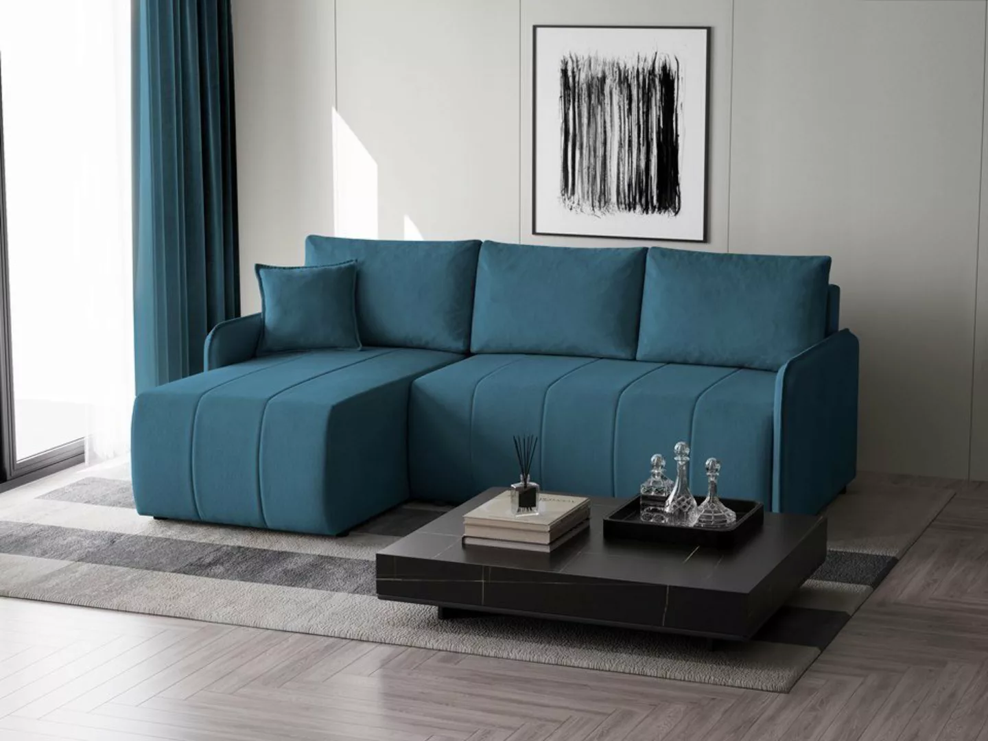 Beautysofa Ecksofa Moderne stilvolle L-Form Capri Raumecke universell, Ecke günstig online kaufen