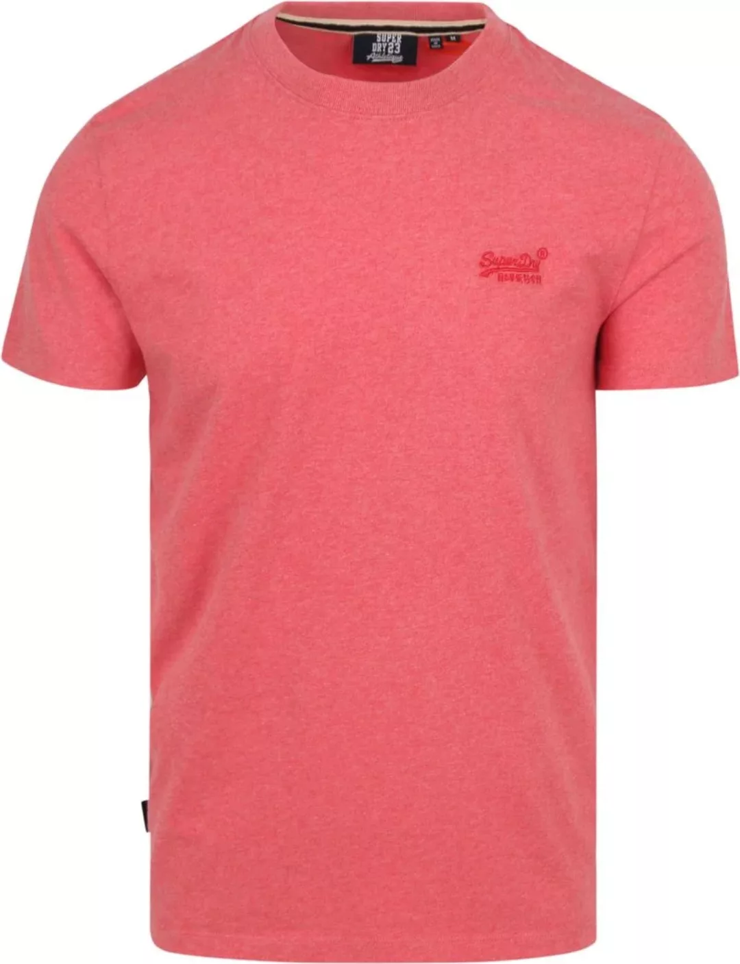 Superdry Classic T Shirt Melange Rosa - Größe XL günstig online kaufen
