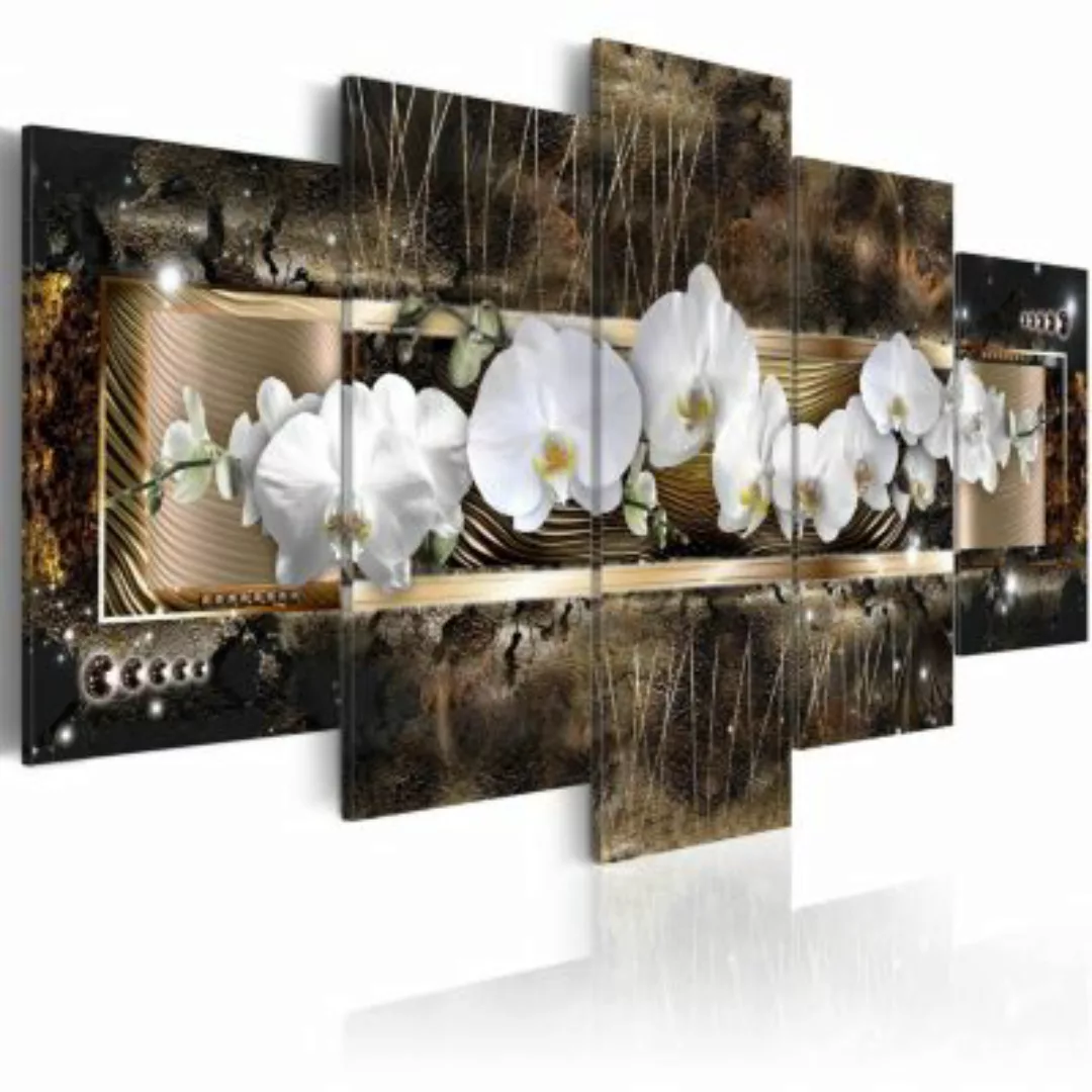 artgeist Wandbild The dream of a orchids weiß/bronze Gr. 200 x 100 günstig online kaufen