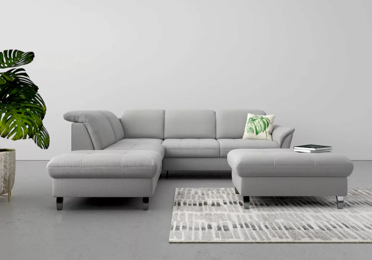 sit&more Ecksofa "Maggiore L-Form", wahlweise mit Kopfteilverstellung, Bett günstig online kaufen