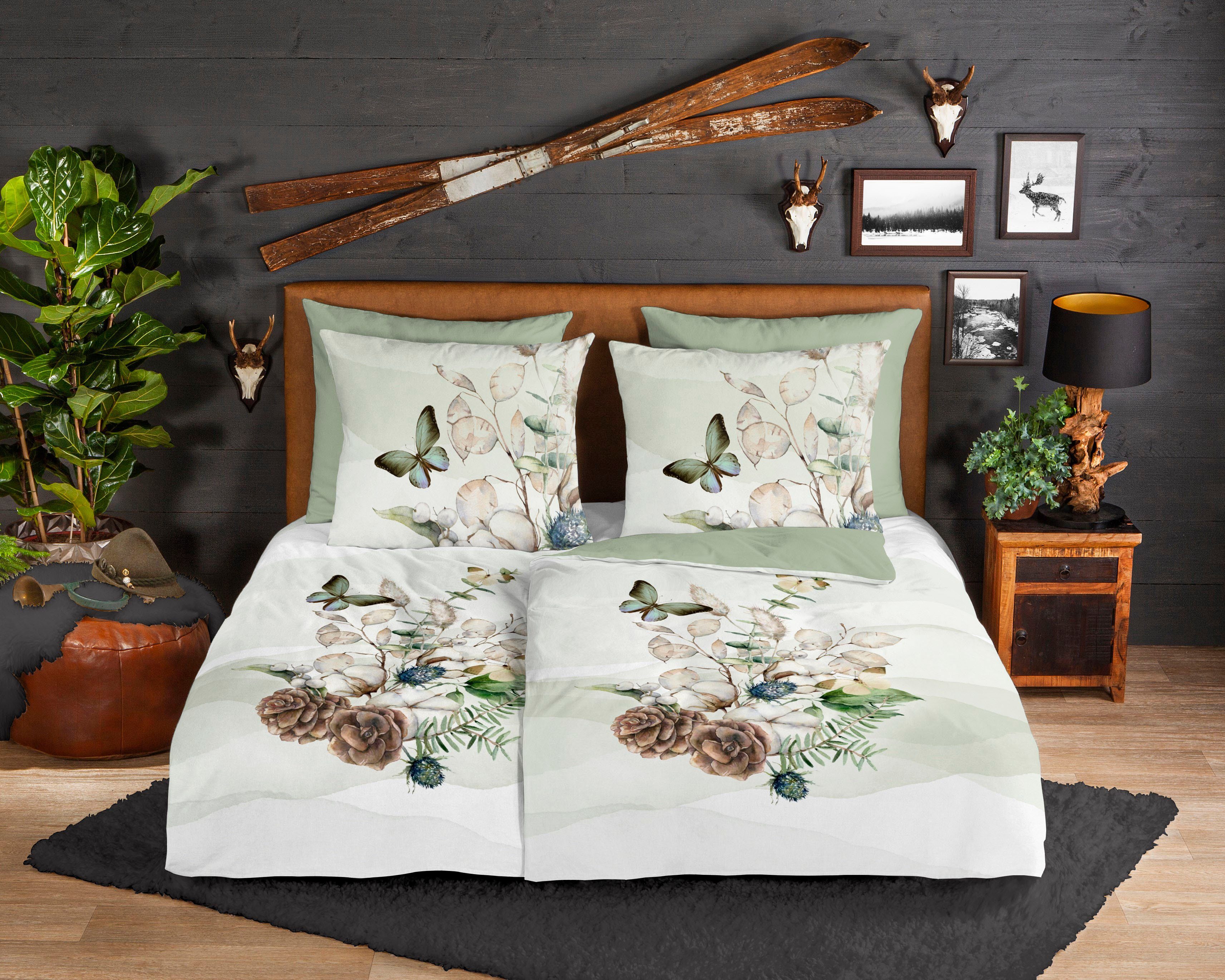 good morning Wendebettwäsche »Lesli«, Baumwolle, 135x200, 2 Teilig, Reißver günstig online kaufen