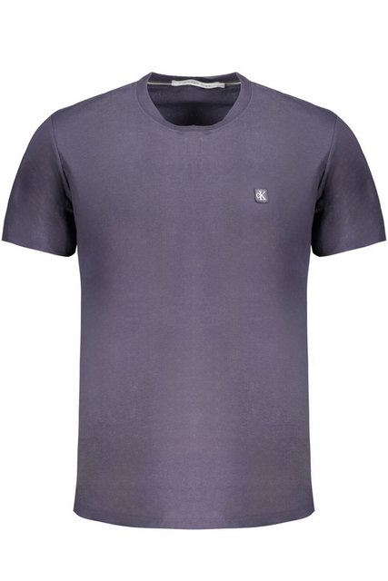 Calvin Klein Jeans T-Shirt Herren Kurzarm-T-Shirt Blau aus 95% Regenerative günstig online kaufen