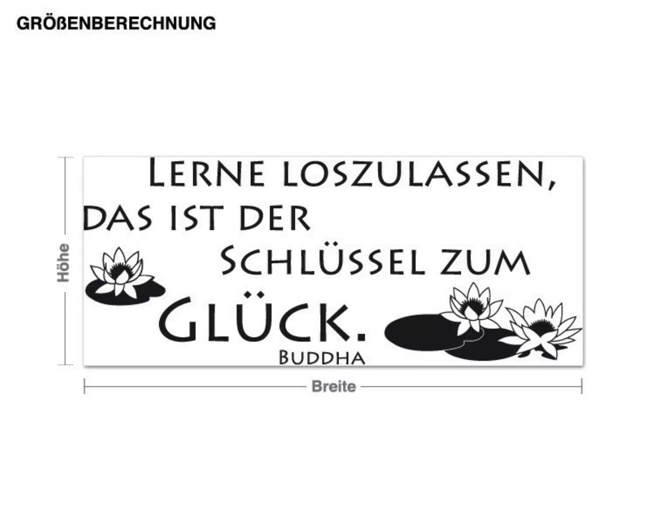 Wandtattoo Spruch Schlüssel zum Glück günstig online kaufen