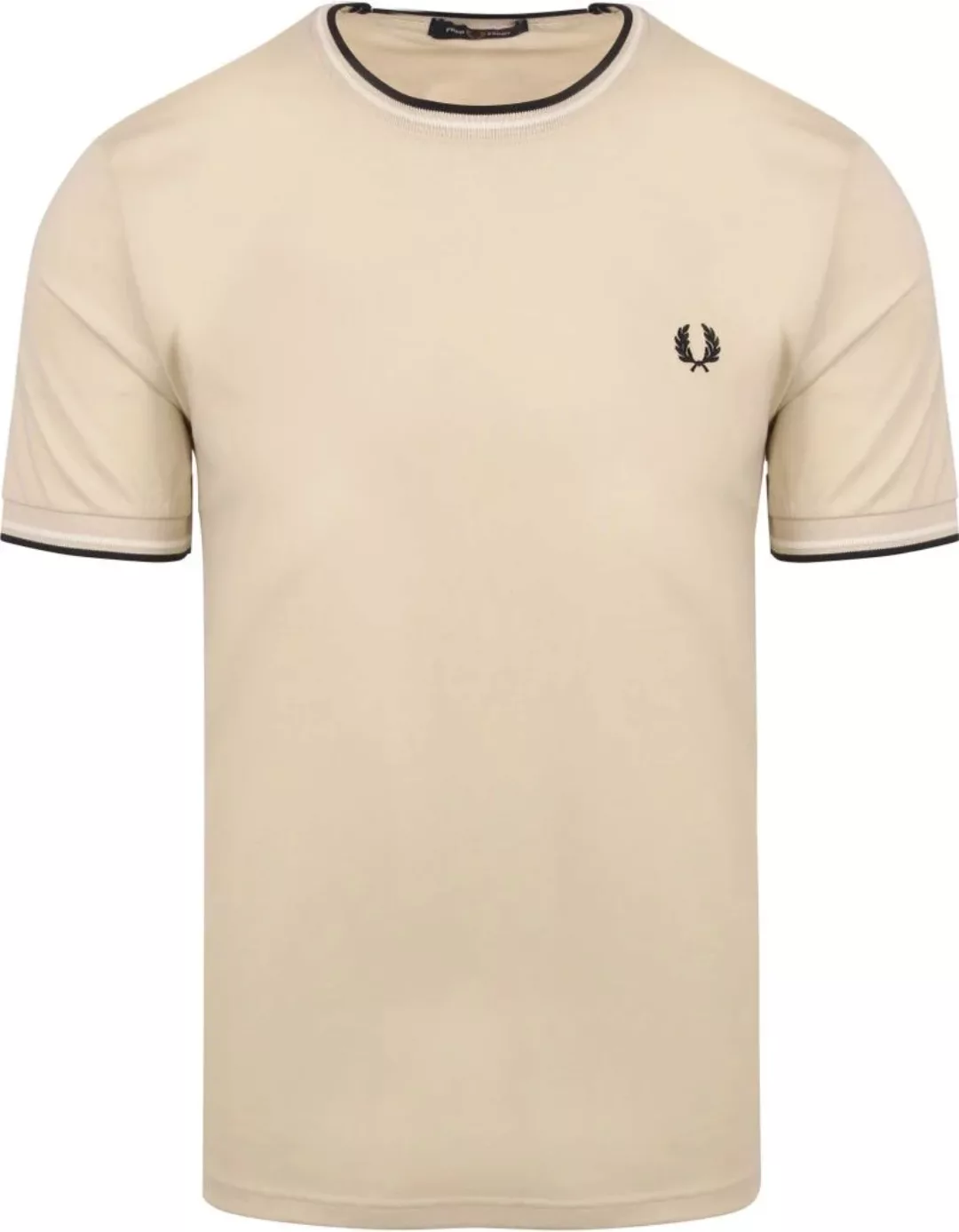 Fred Perry Twin Tipped T-shirt Beige - Größe XXL günstig online kaufen