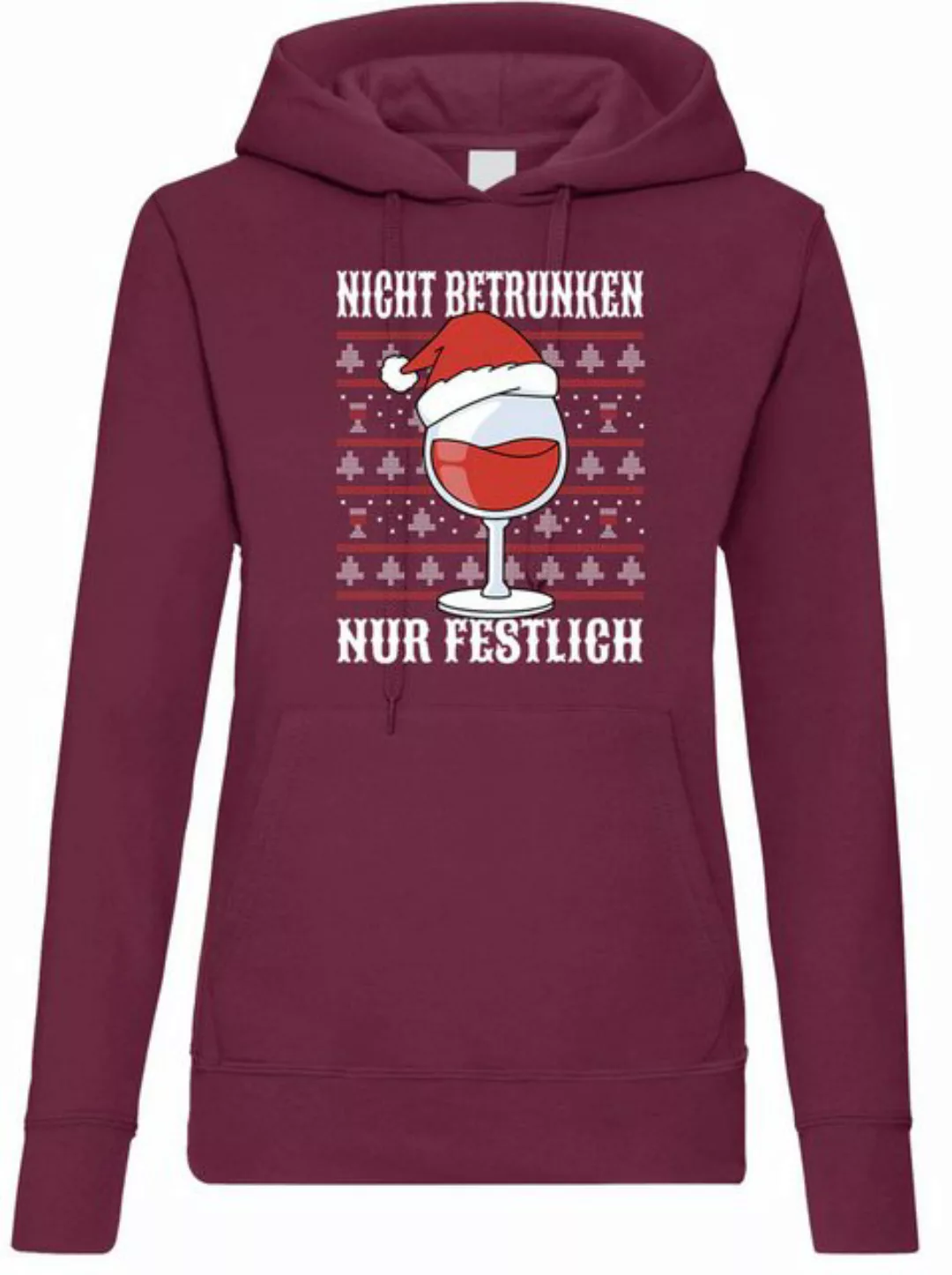 Youth Designz Kapuzenpullover Nicht Betrunken nur Festlich Damen Hoodie Pul günstig online kaufen