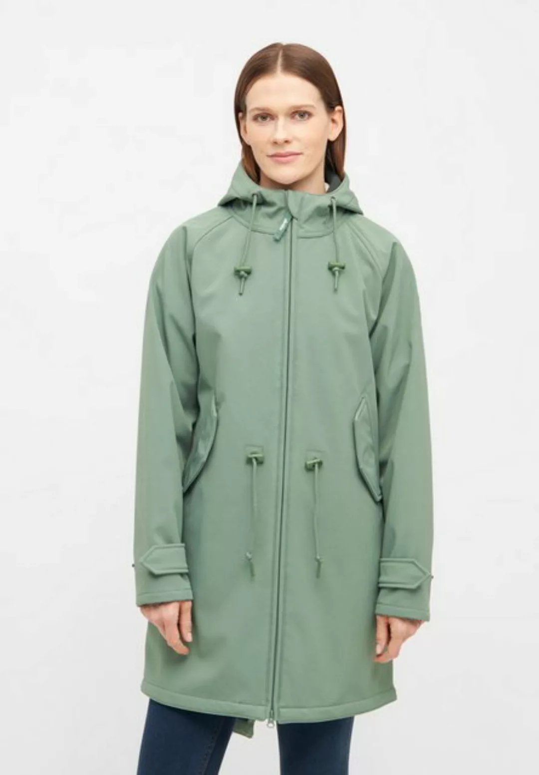 Derbe Softshelljacke Island Friese wasserabweisend, winddicht, Kapuze günstig online kaufen