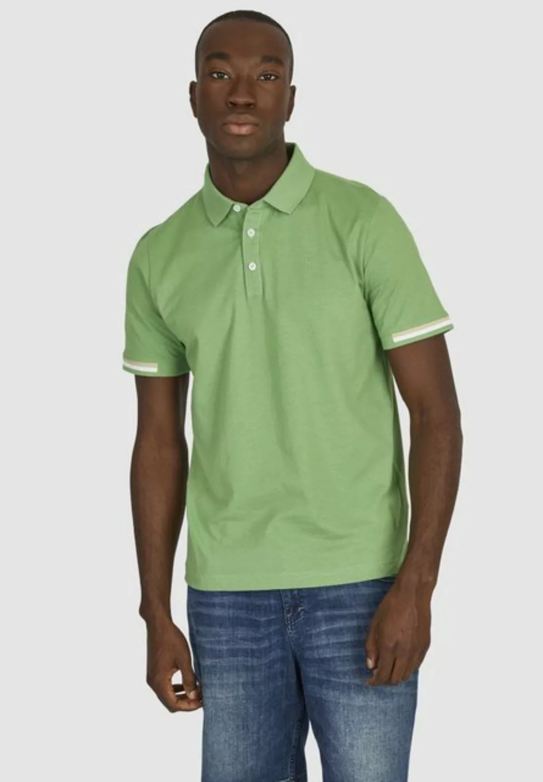 HECHTER PARIS Poloshirt mit farblichen Highlights an den Ärmeln günstig online kaufen