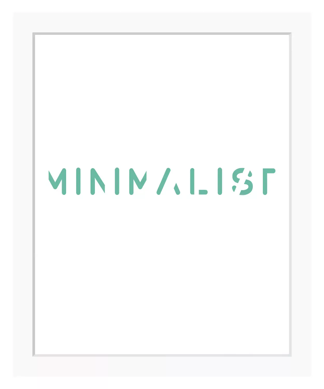 queence Bild "MINIMALIST", Sprüche & Texte, Schrift, gerahmt günstig online kaufen