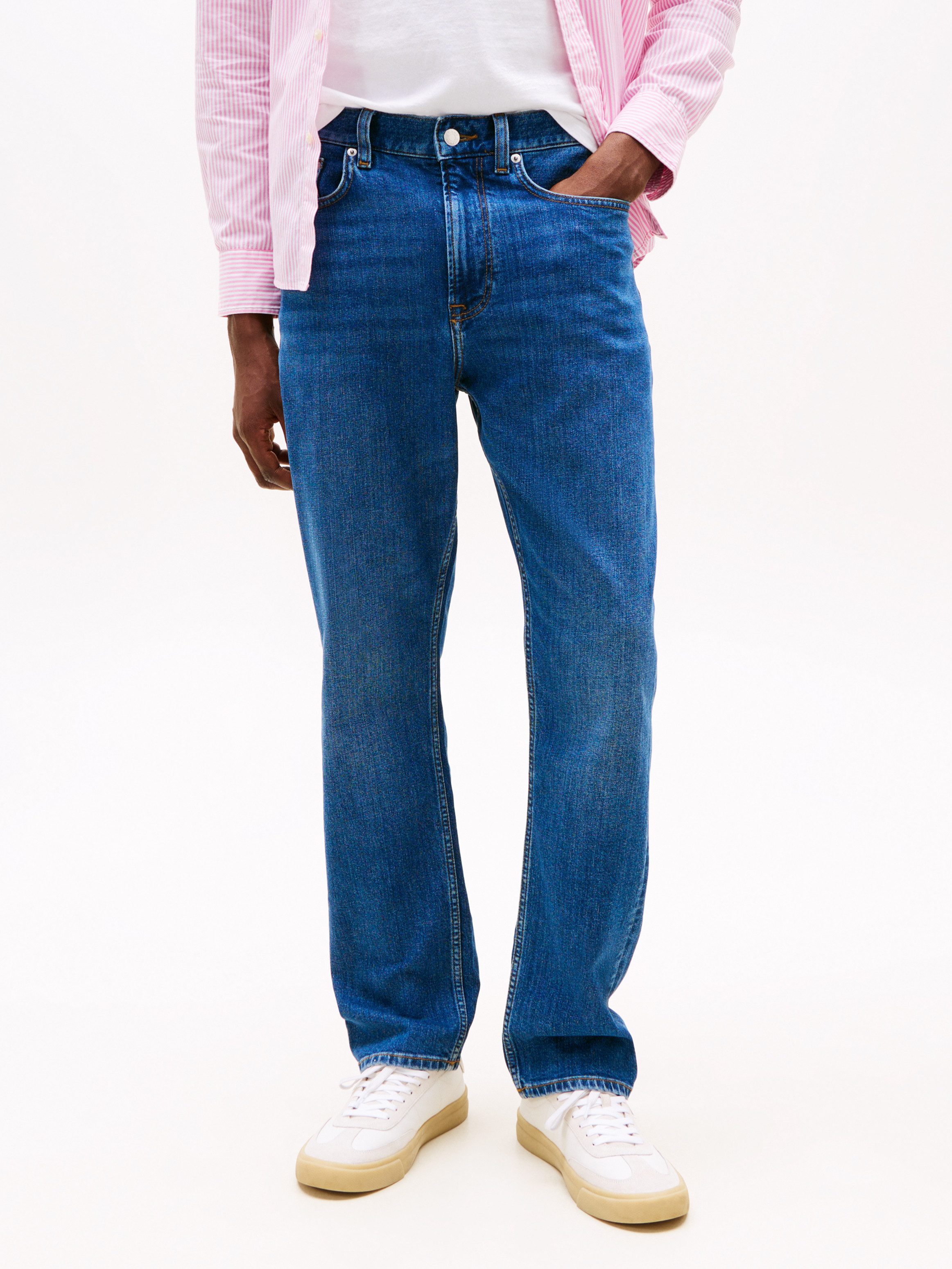 Tommy Hilfiger Straight-Jeans, in blauer Waschung günstig online kaufen