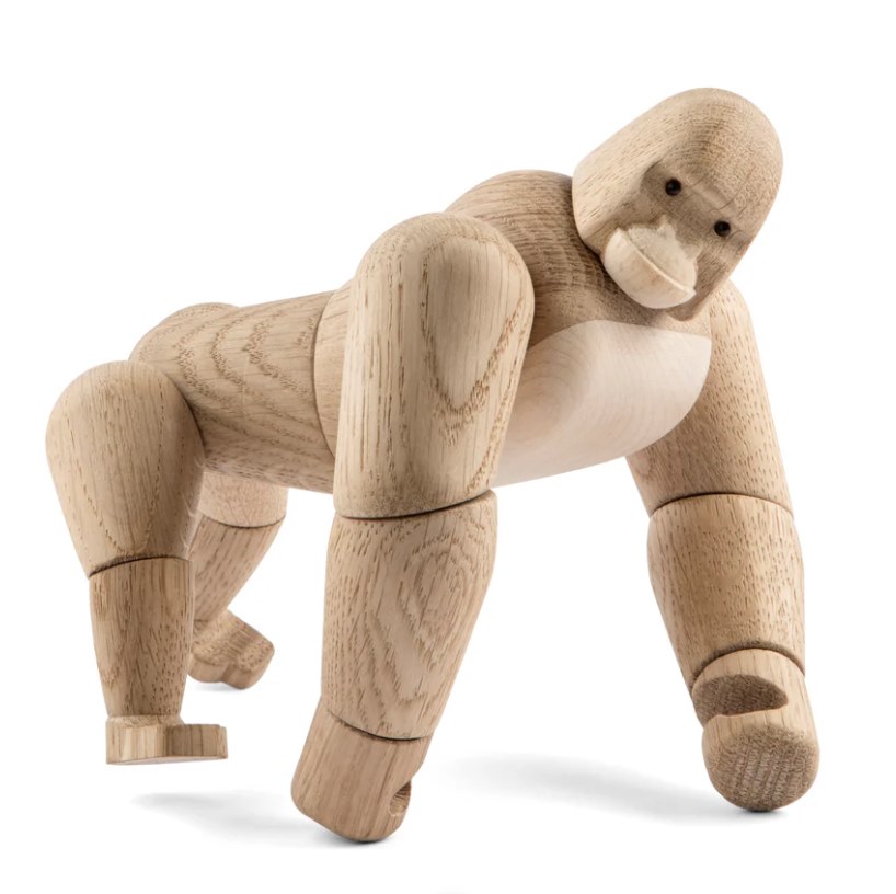 GORILLA Holzfigur Deko 12 x 14 x 16 cm günstig online kaufen