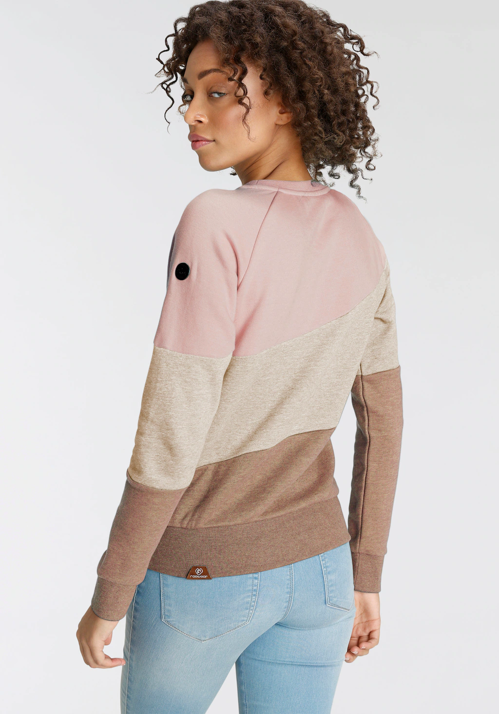 Ragwear Sweater "JOHANKA BLOCK", Crew Neck im Color-Blocking Design günstig online kaufen