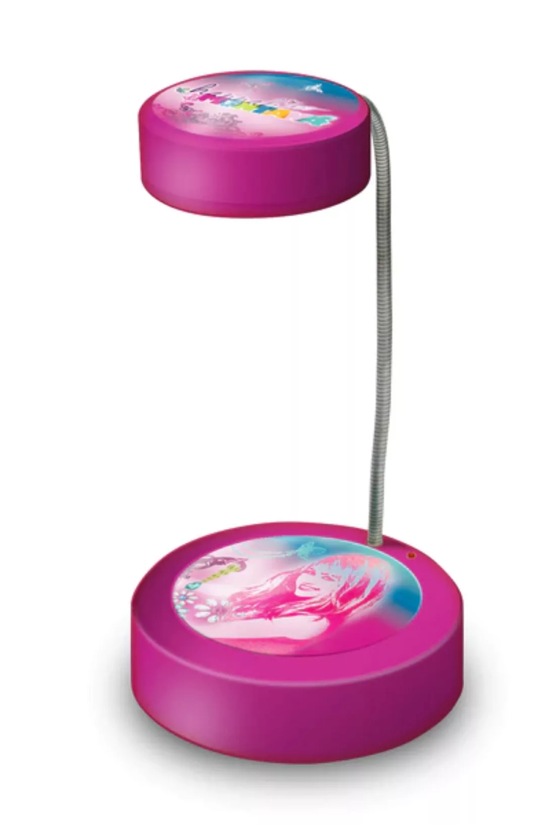 Kinder Nachttischlampe Hannah Montana Höhe 22,5 cm pink 1-flammig rund günstig online kaufen