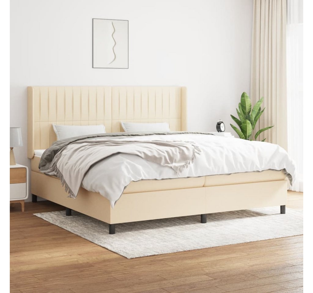 vidaXL Boxspringbett Bett Boxspringbett mit Matratze & Topper Stoff verschi günstig online kaufen