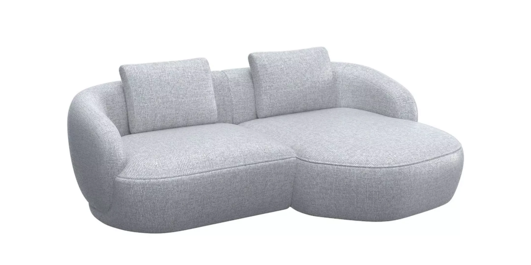 FLEXLUX Wohnlandschaft »Torino, rund, L-Form, Sofa-Ecke mit Recamiere, Long günstig online kaufen