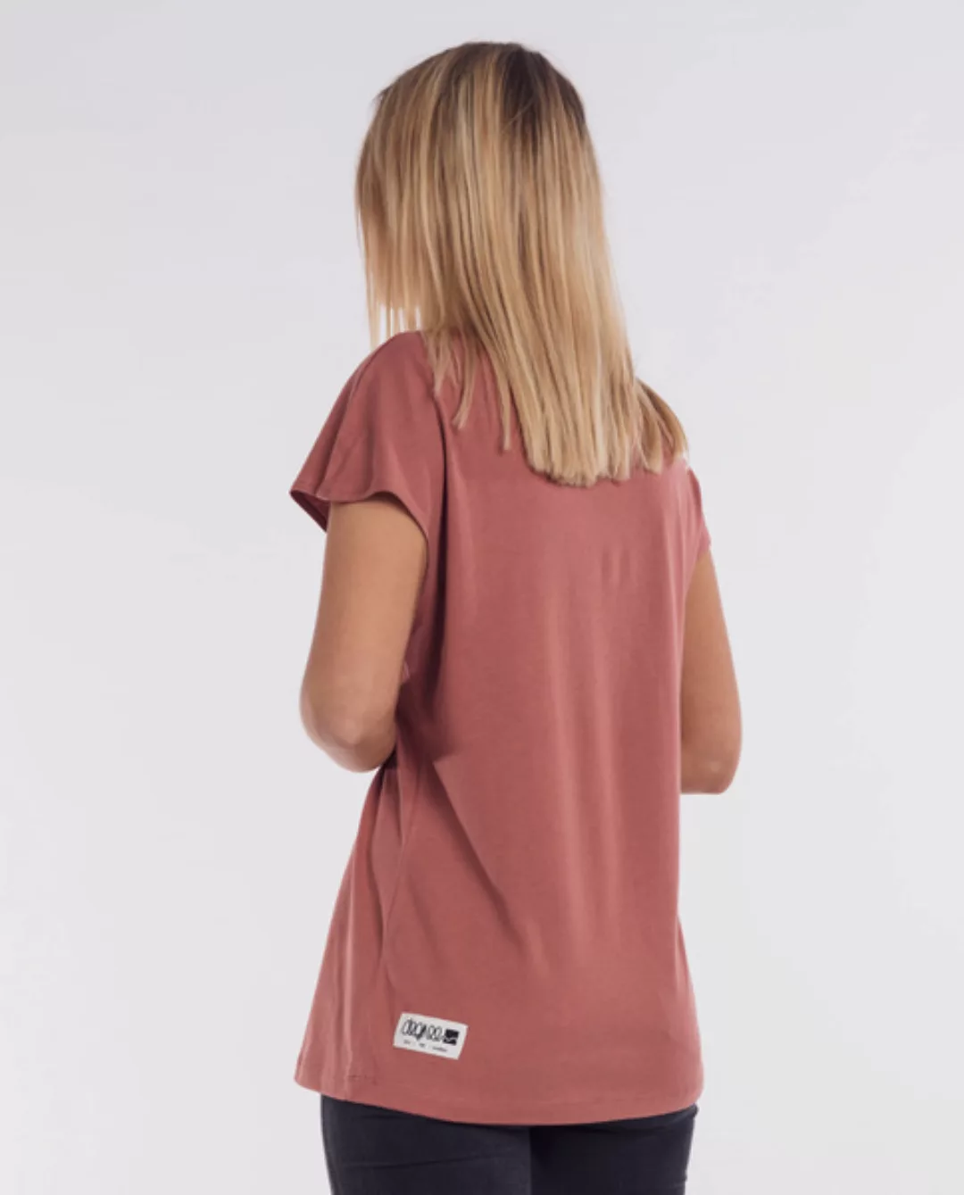 Damen T-shirt Modal-baumwolle - Nero - Rot günstig online kaufen