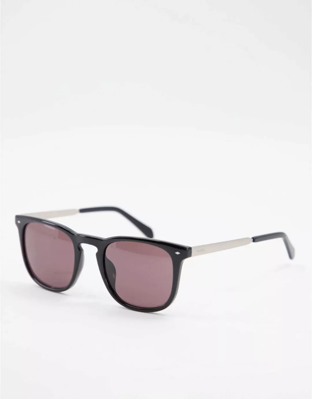Fossil – 3087/S – Sonnenbrille mit eckigen Gläsern-Schwarz günstig online kaufen