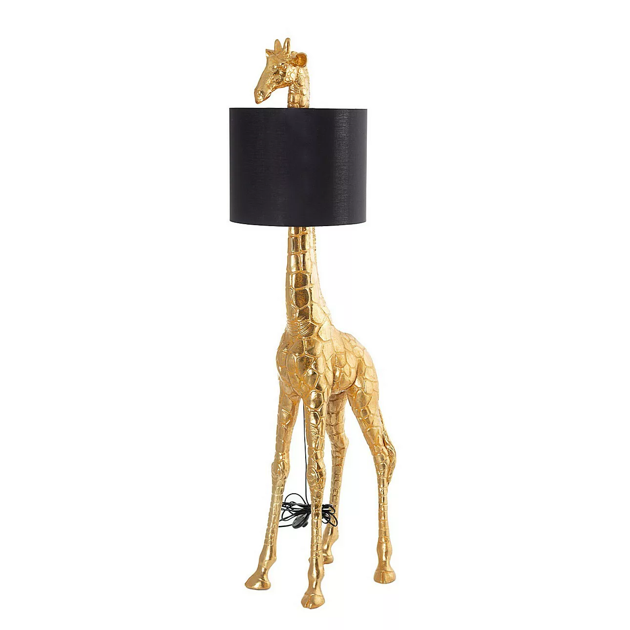 Stehlampe Gold Giraffe 171cm, 40 x 50 x 171 cm günstig online kaufen