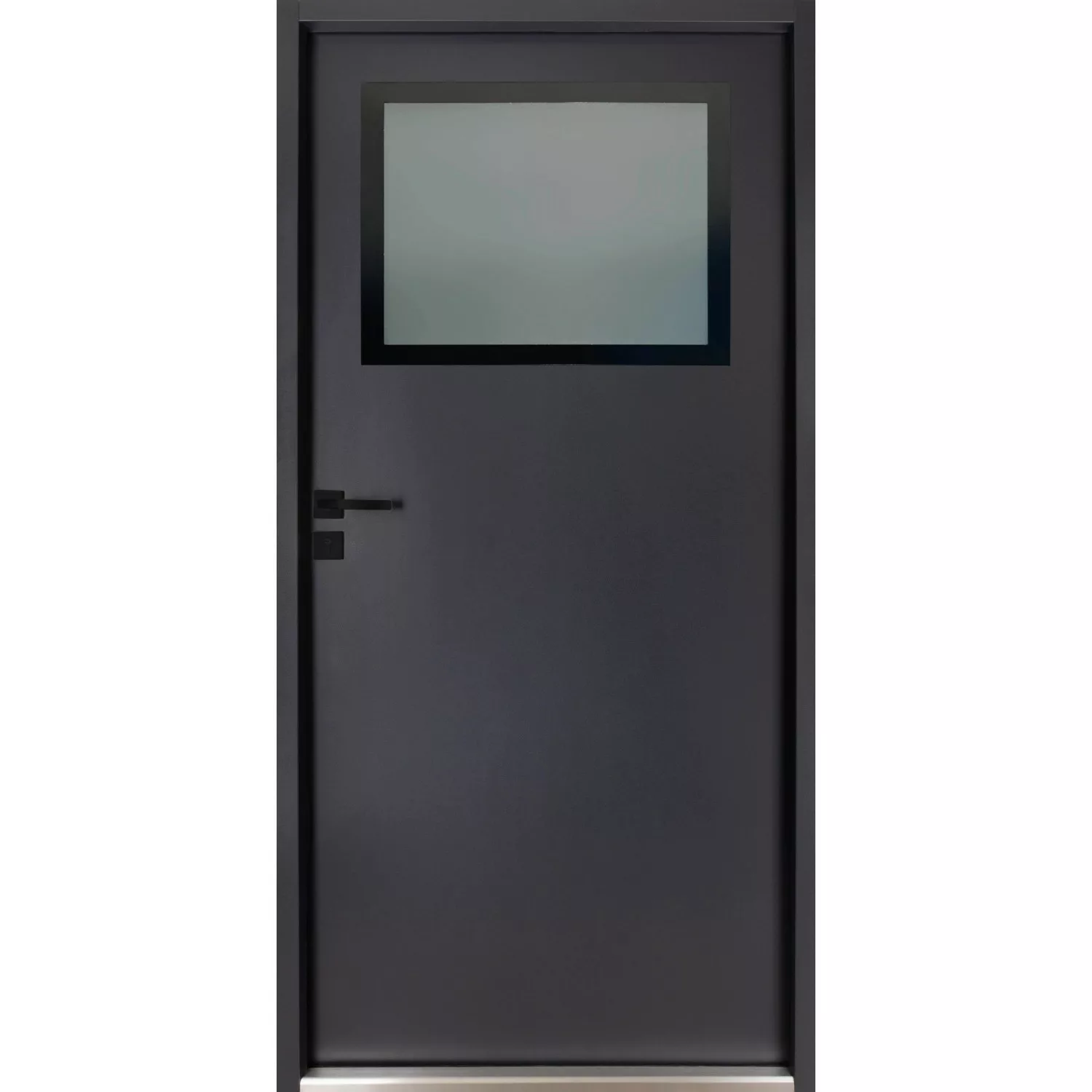 Pordo Stahl-Nebeneingangstür G2 Anthrazit 98 cm x 198 cm Anschlag Links günstig online kaufen