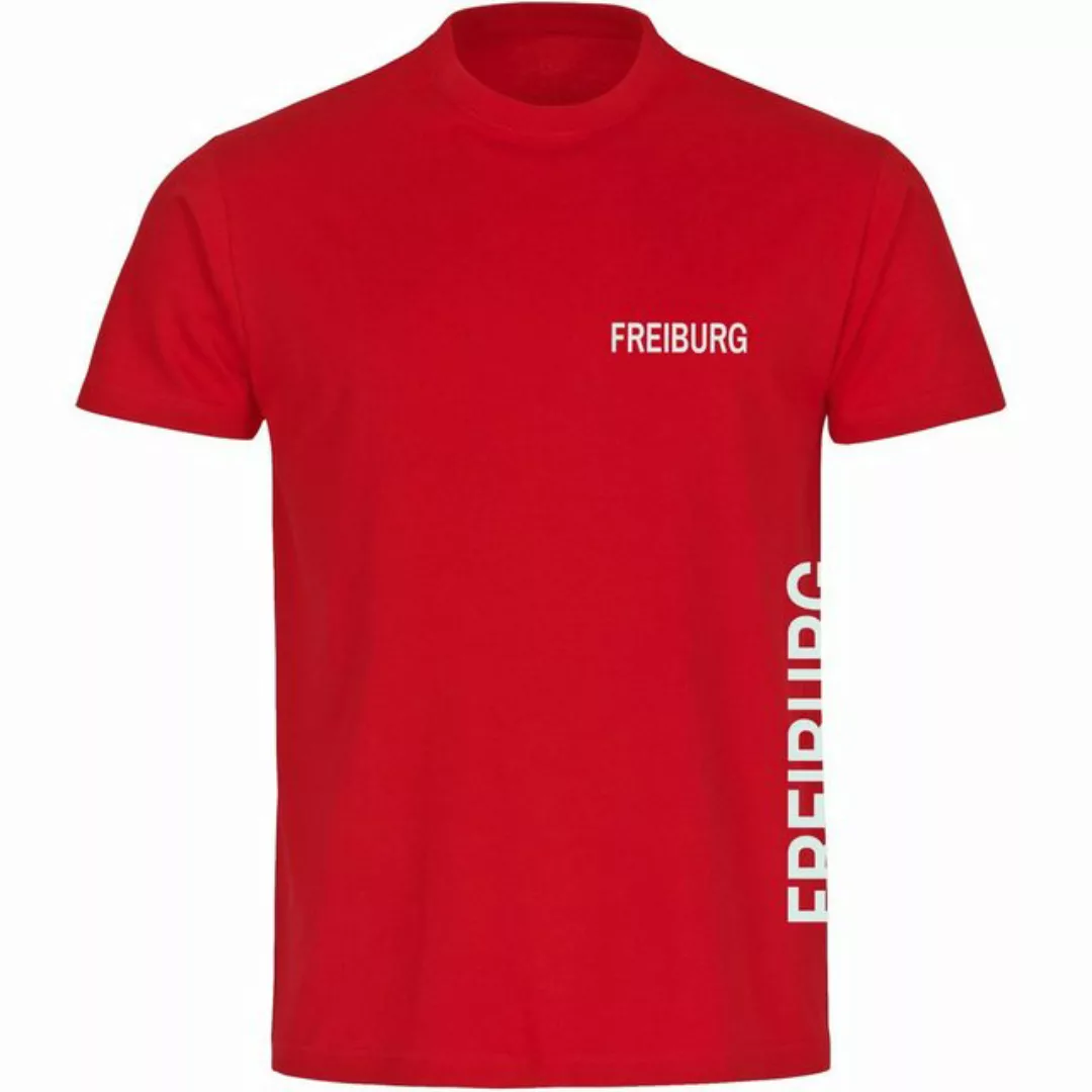 multifanshop T-Shirt Herren Freiburg - Brust & Seite - Männer günstig online kaufen