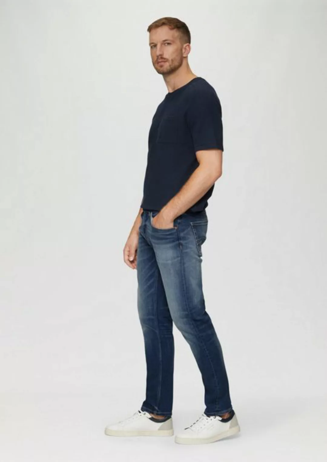 s.Oliver Stoffhose Jeans Nelio / Slim Fit / Mid Rise / Slim Leg Blende günstig online kaufen