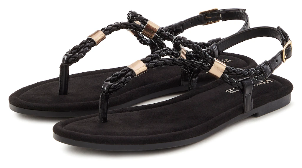 Vivance Sandale "Sommerschuh", Zehentrenner, Sommerschuh, Sandalette mit ra günstig online kaufen