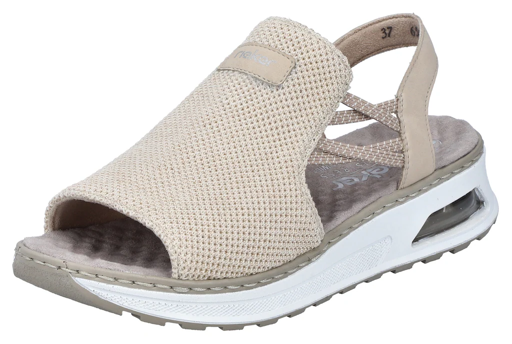 Rieker Plateausandale "vegan", Sommerschuh, Sandalette, Keilabsatz, mit gen günstig online kaufen