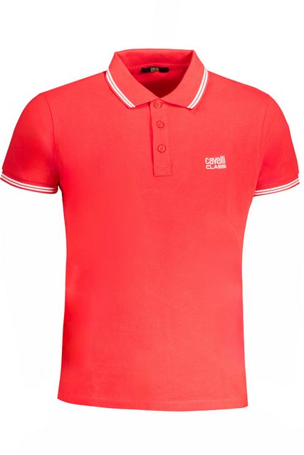 Cavalli Class Poloshirt Elegantes Kurzarm-Poloshirt für Herren in Rot mit günstig online kaufen