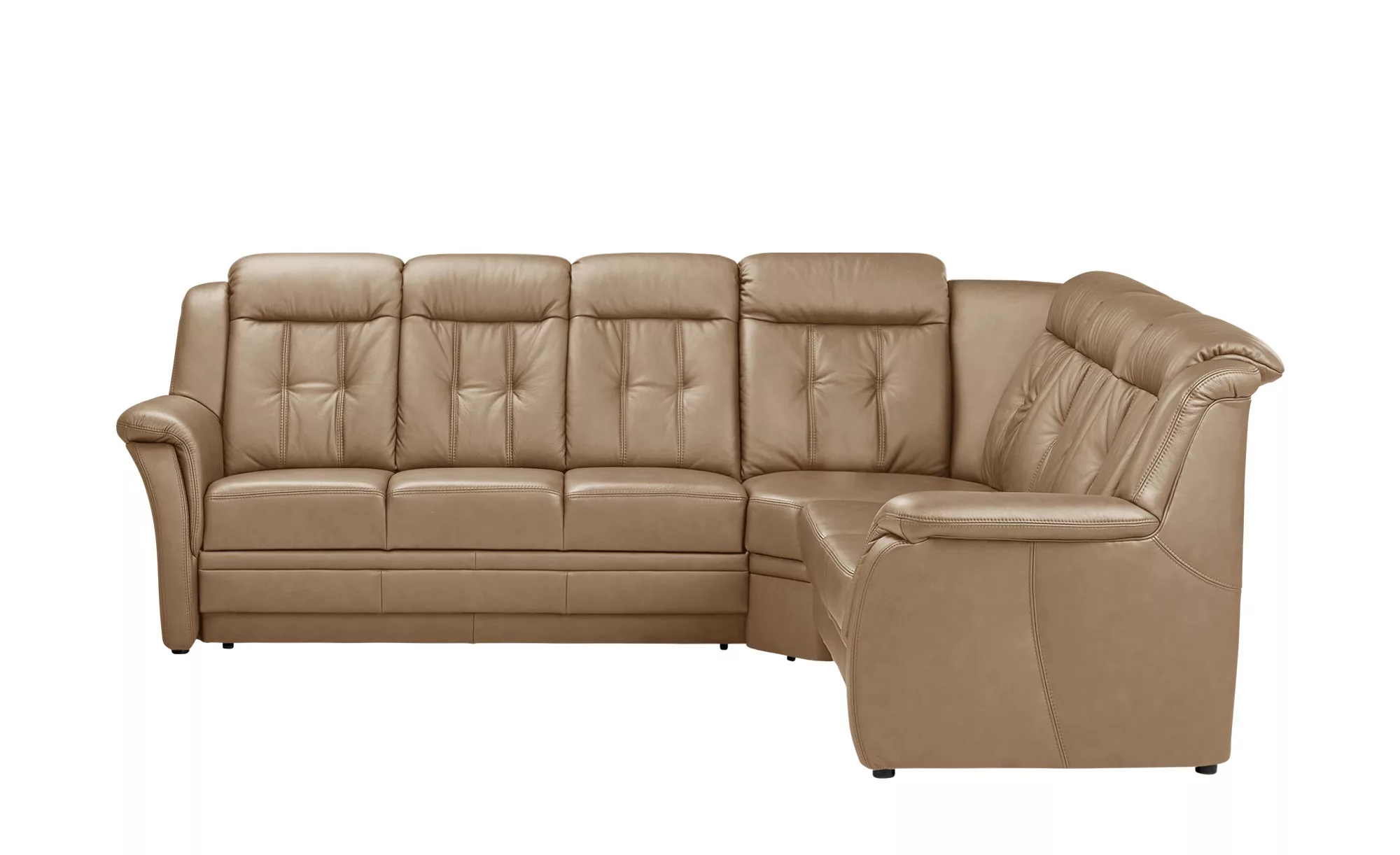 Polstermöbel Oelsa Komfort-Ecksofa aus Leder  Andorra - braun - 99 cm - Pol günstig online kaufen