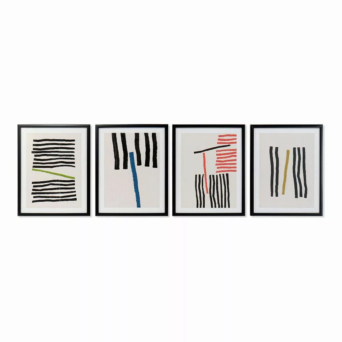 Bild Dkd Home Decor Lines Abstrakt Moderne (35 X 3 X 45 Cm) (4 Stück) günstig online kaufen