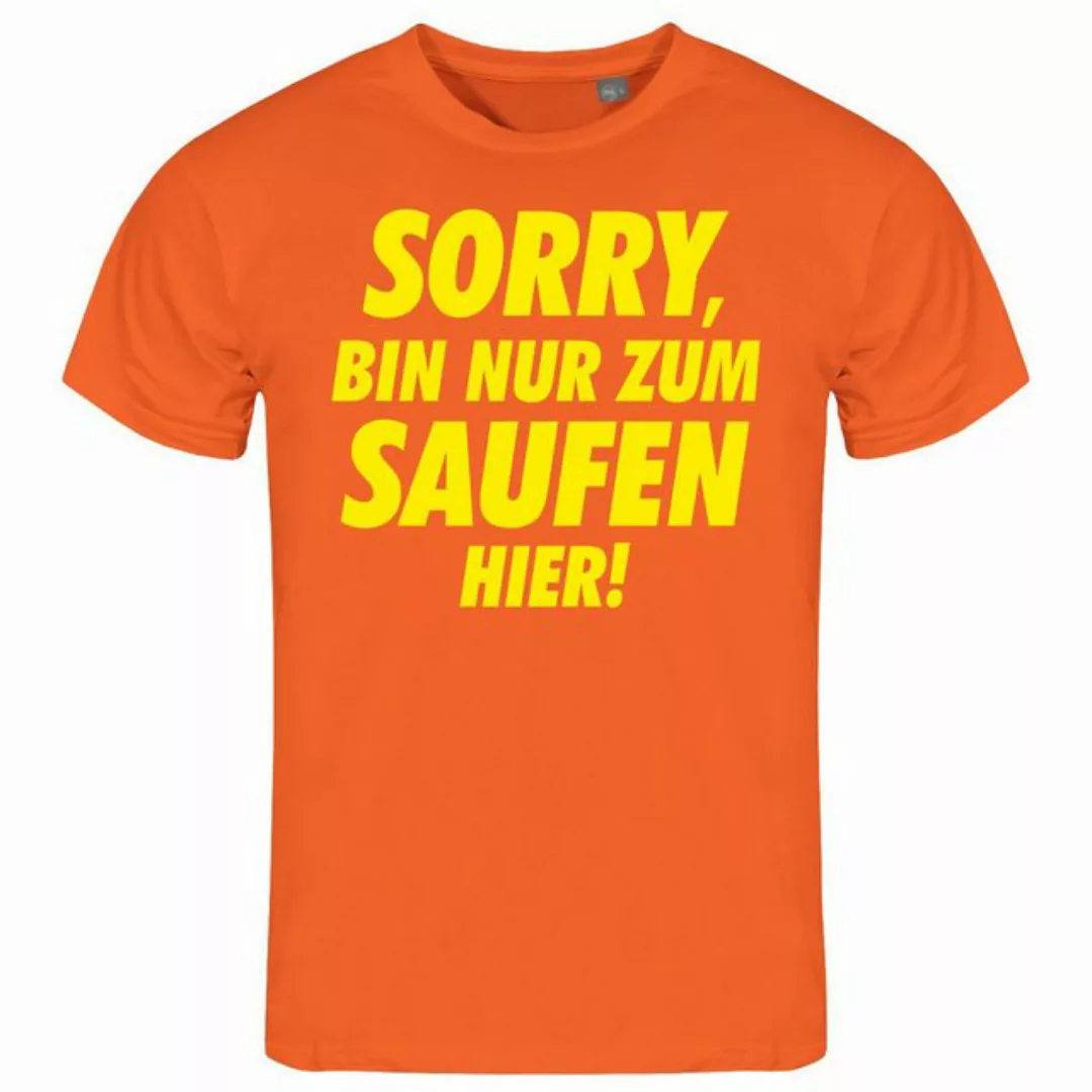 deinshirt Print-Shirt Herren T-Shirt Sorry bin nur zum saufen hier Funshirt günstig online kaufen