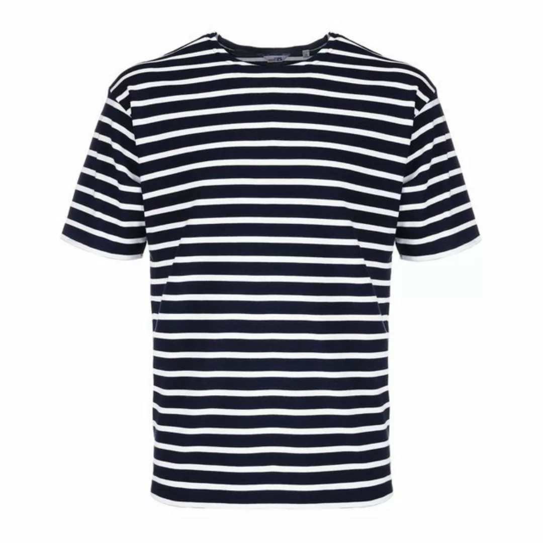 modAS Rundhalsshirt Herren T-Shirt Streifen - Bretonisches Streifenshirt Ma günstig online kaufen