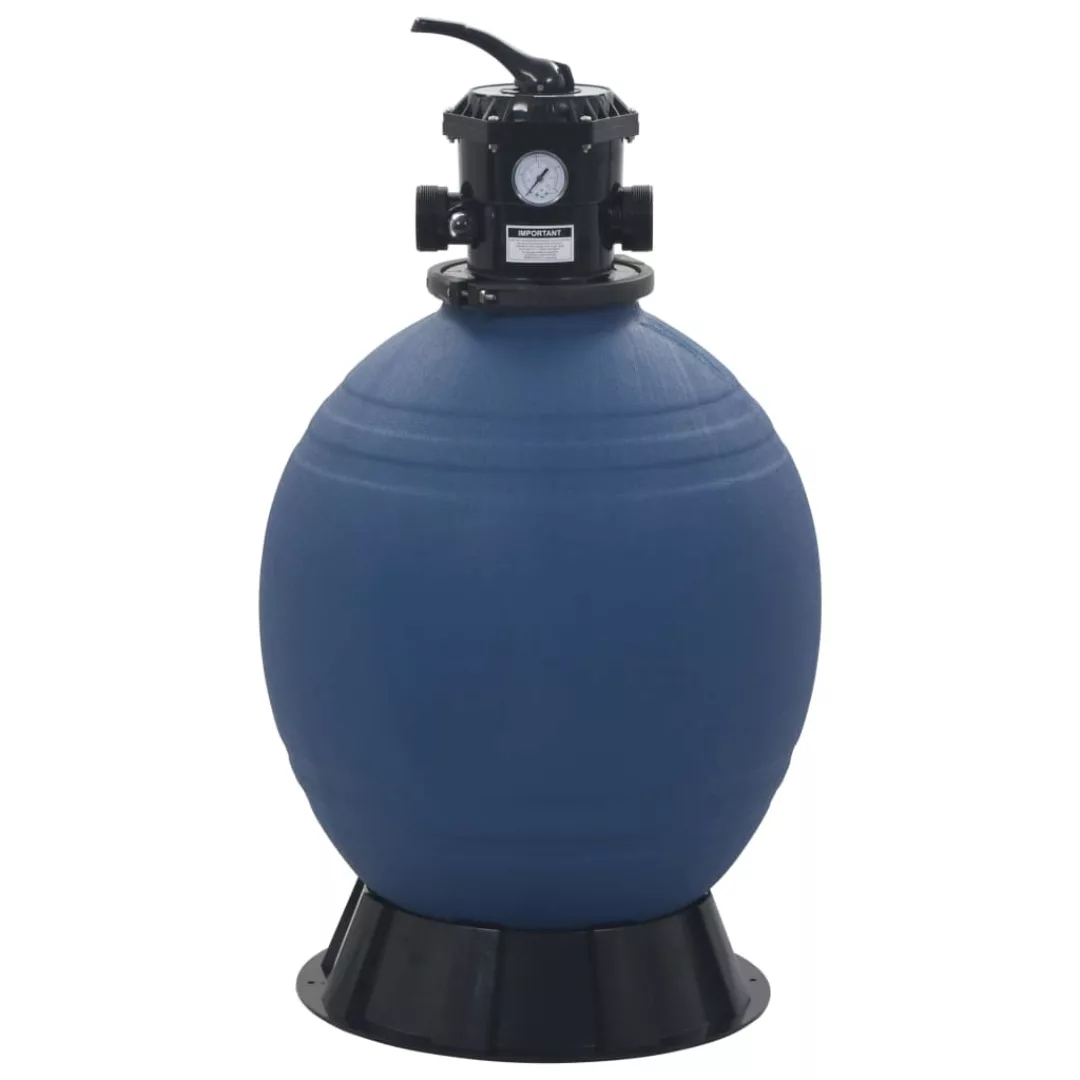 Pool-sandfilter Mit 6-wege-ventil Filterkessel Blau 560 Mm günstig online kaufen
