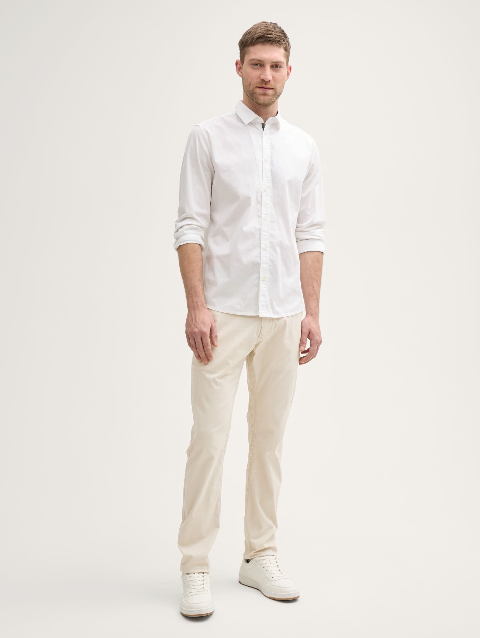 Tom Tailor Herren Chinohose TAPERED CHINO - Mid Waist - Tapered Fit günstig online kaufen