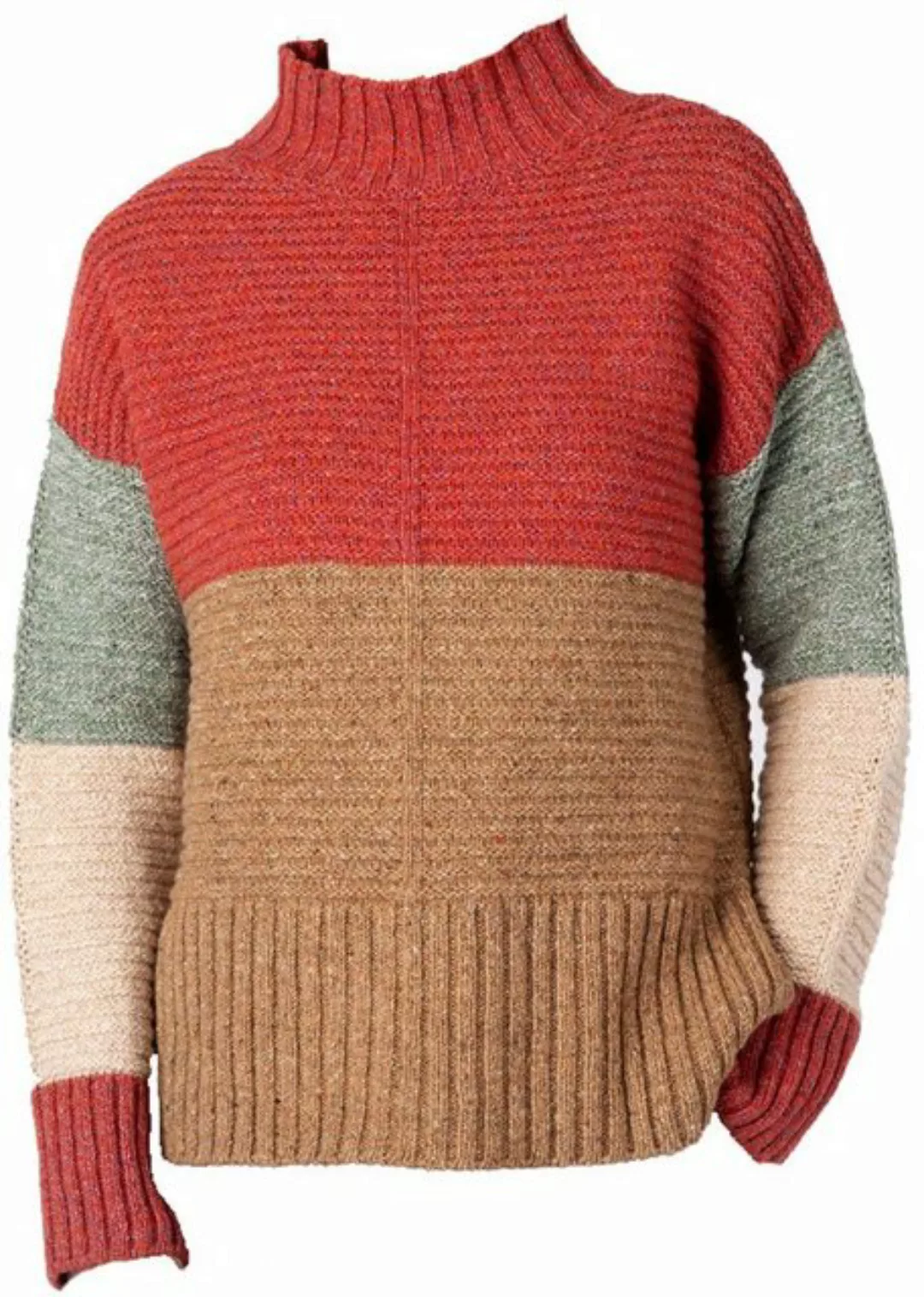 Irelandseye Wollpullover Irish Contrast Sweater günstig online kaufen