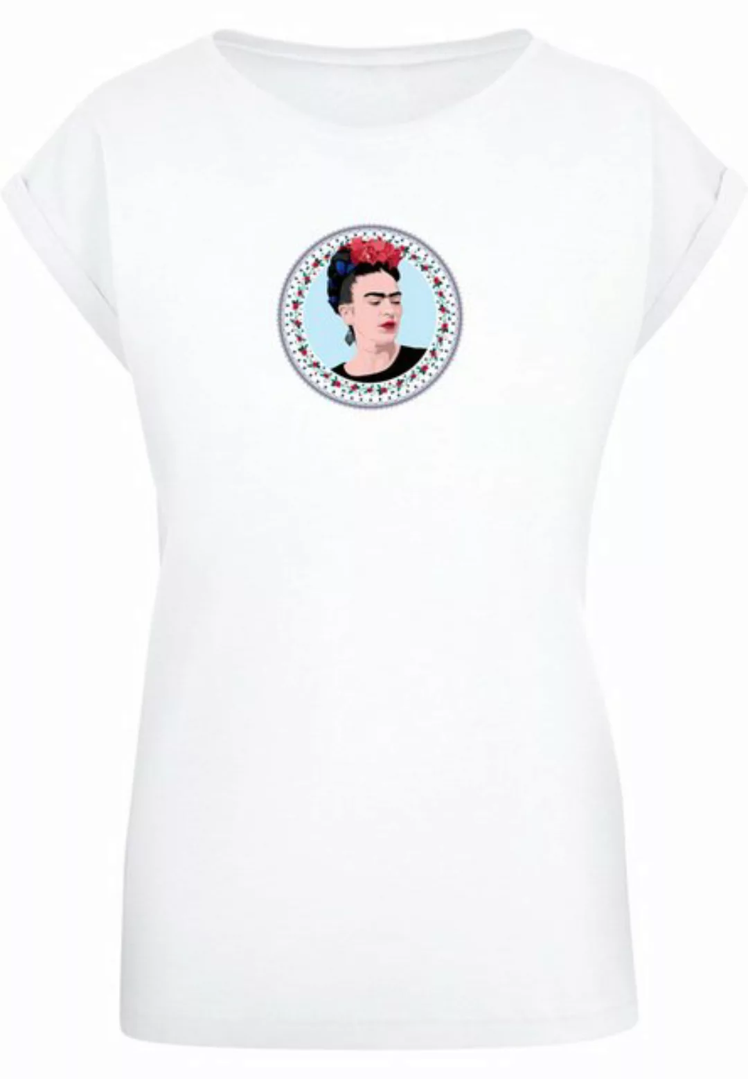 Merchcode T-Shirt Merchcode Damen Ladies Frida Kahlo - Round Extended Shoul günstig online kaufen