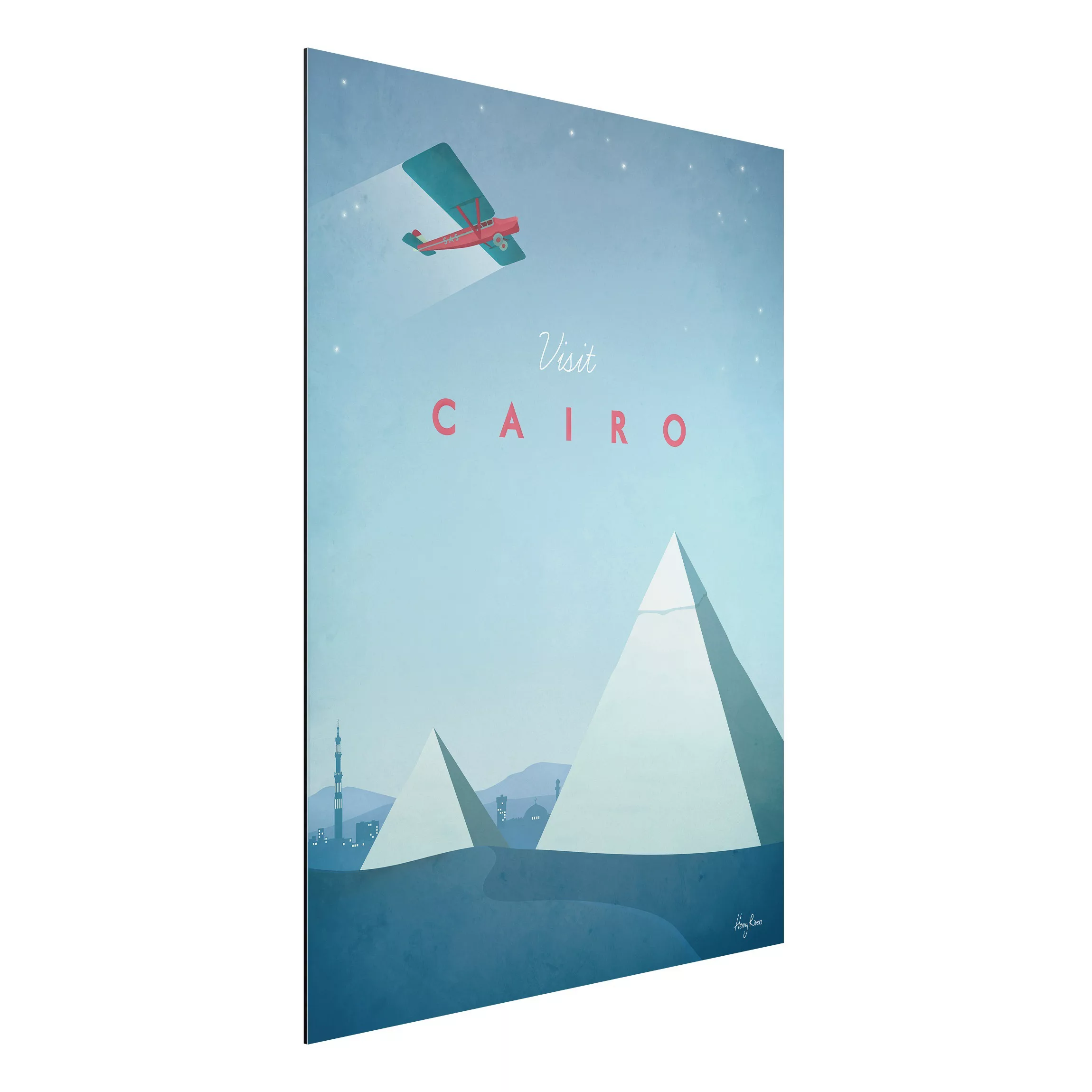 Alu-Dibond Bild Kunstdruck - Hochformat 3:4 Reiseposter - Cairo günstig online kaufen