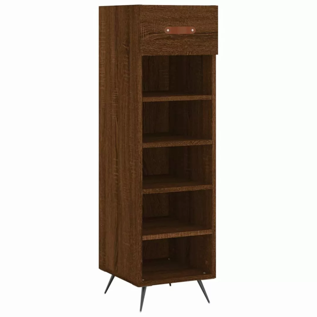vidaXL Schuhschrank Schuhschrank Braun Eichen-Optik 30x35x105 günstig online kaufen