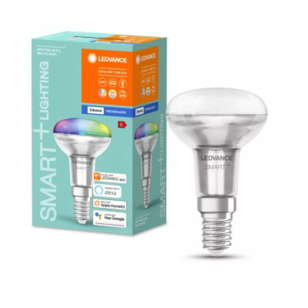 LEDVANCE SMART+ LED R50 40 (45°) BOX K DIM RGBW Bluetooth Klar E14 Spot günstig online kaufen