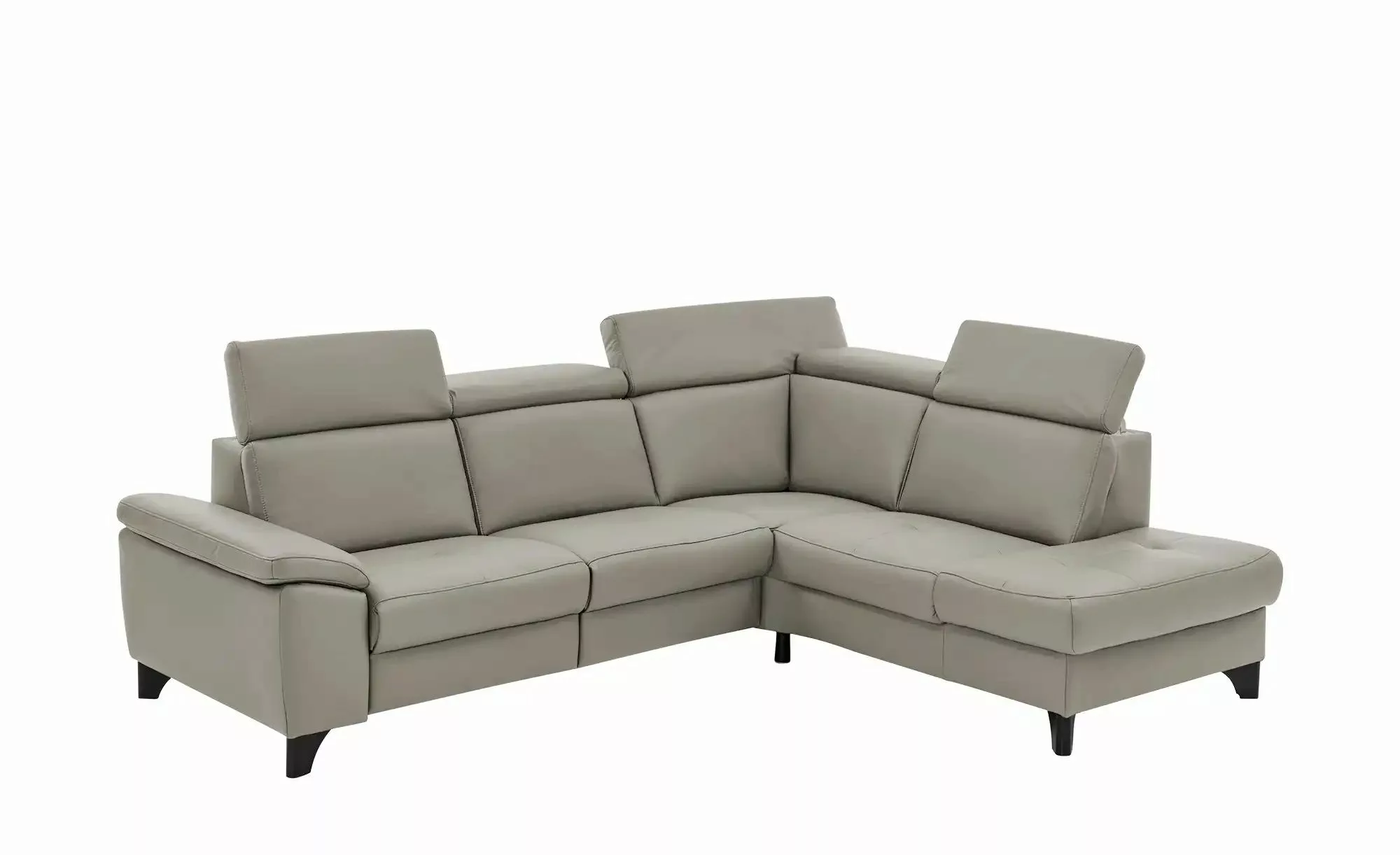 meinSofa Ecksofa Echtleder Linda ¦ grau ¦ Maße (cm): B: 261 H: 98 T: 209.0 günstig online kaufen