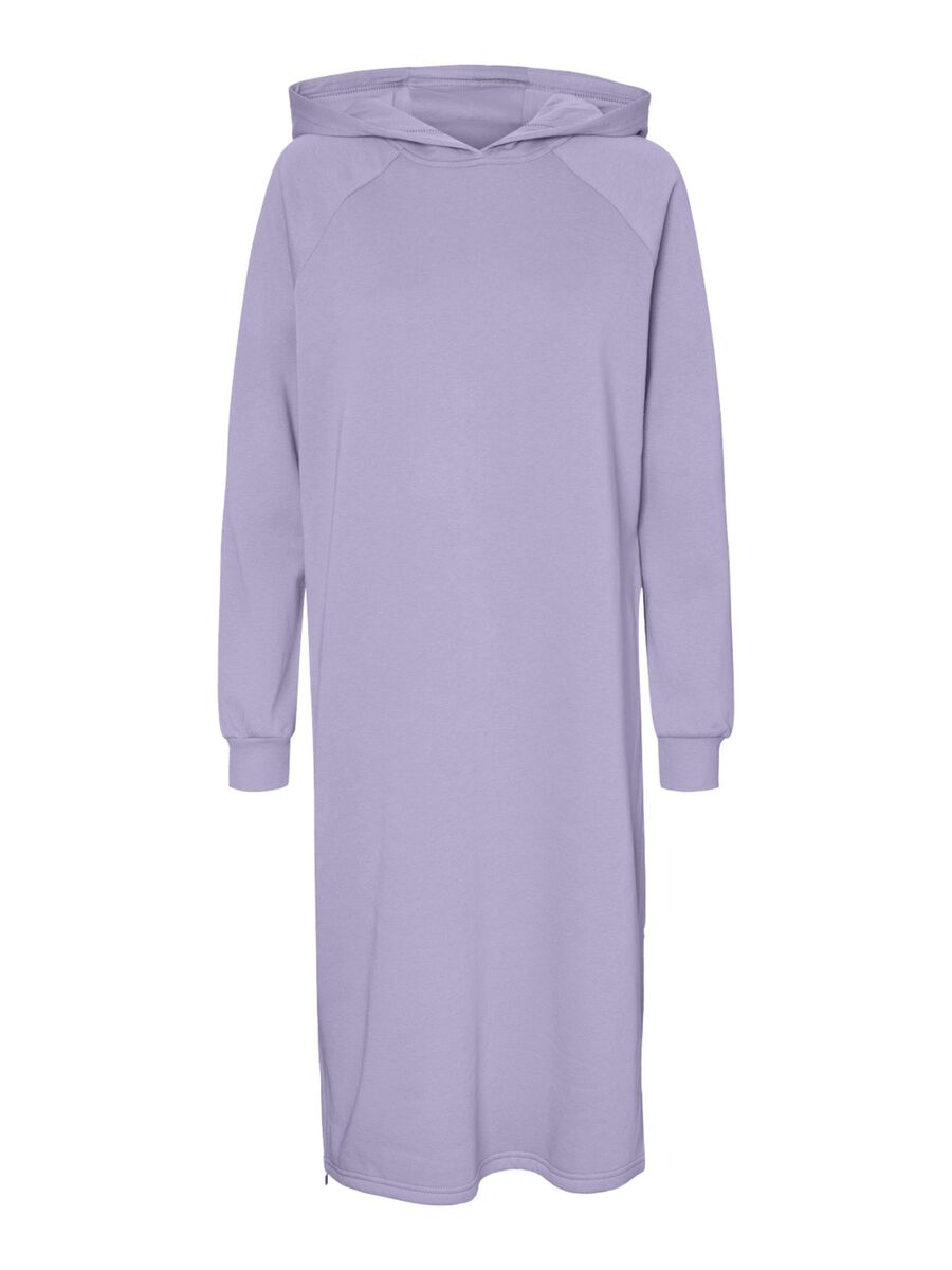 NOISY MAY Longline Sweatkleid Damen Violett günstig online kaufen