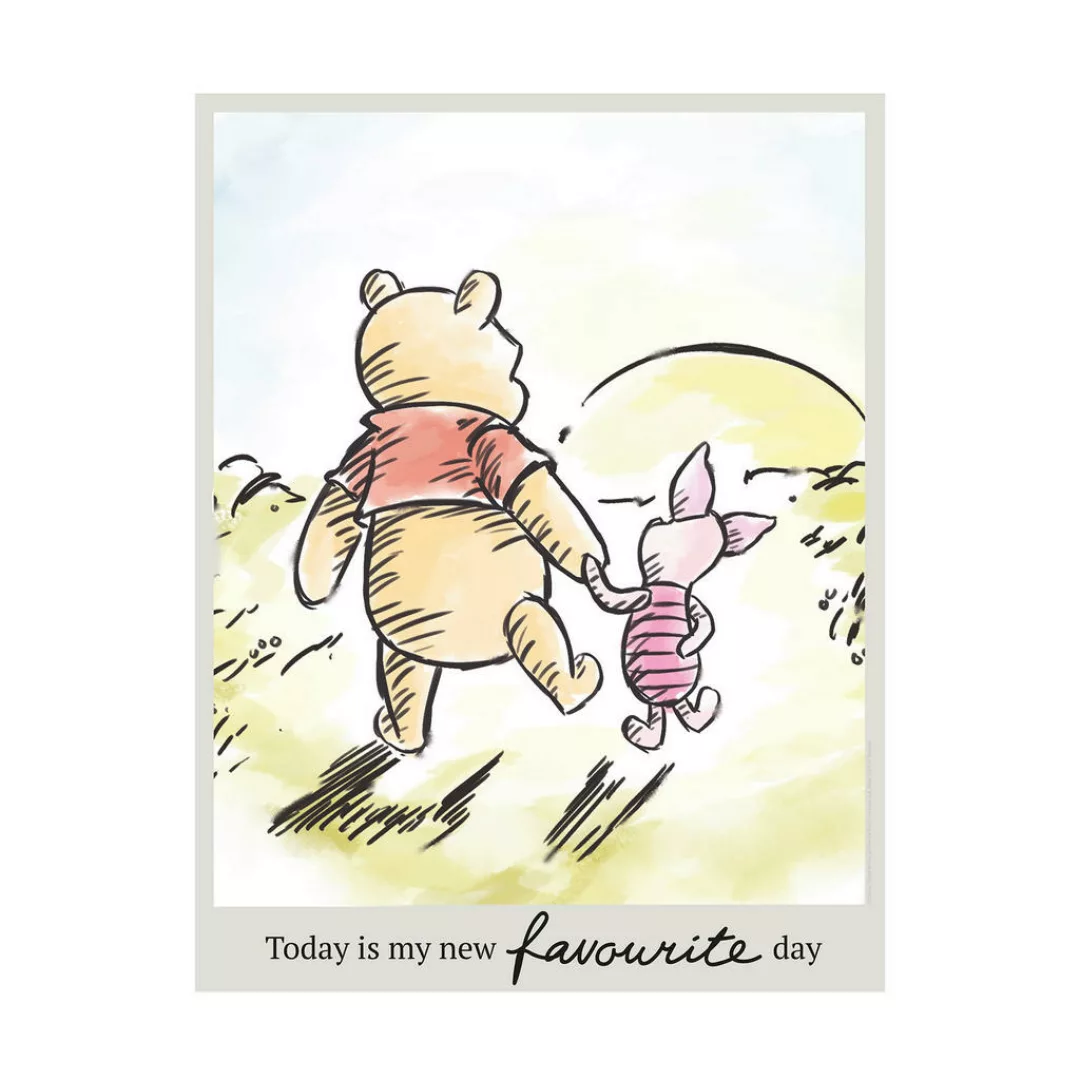Komar Wandbild Winnie Pooh Today Disney B/L: ca. 40x50 cm günstig online kaufen