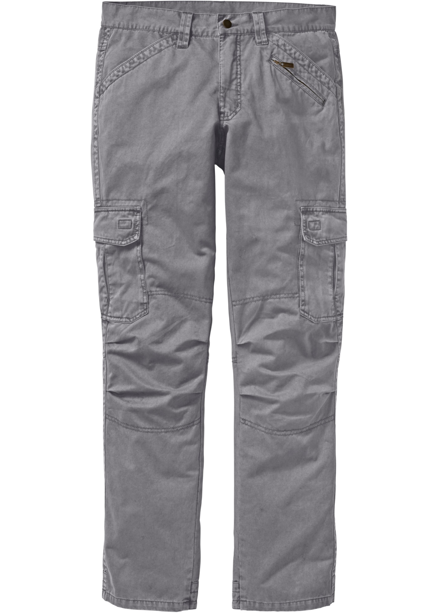 Loose Fit Cargohose aus reiner Baumwolle, Straight günstig online kaufen