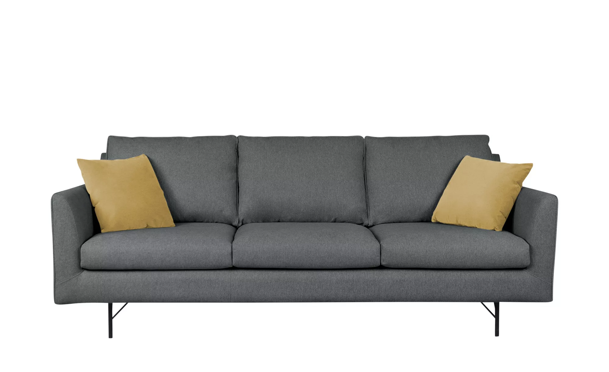 Sofa, 3-sitzig - schwarz - 219 cm - 85 cm - 99 cm - Polstermöbel > Sofas > günstig online kaufen
