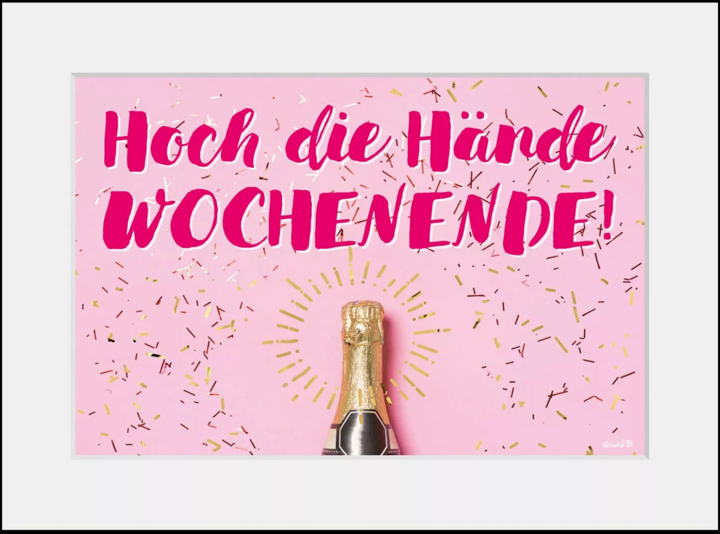 queence Bild "HOCH DIE HÄNDE WOCHENENDE", Sprüche & Texte, (1 St.) günstig online kaufen