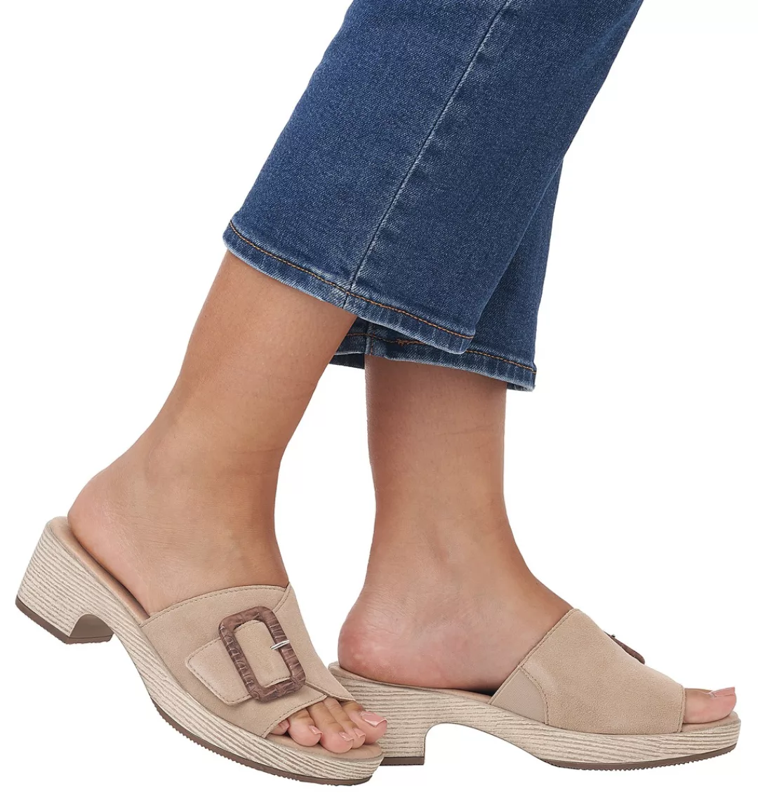 Remonte Pantolette "ELLE-Collection", Blockabsatz, Sommerschuh, Schlappen, günstig online kaufen