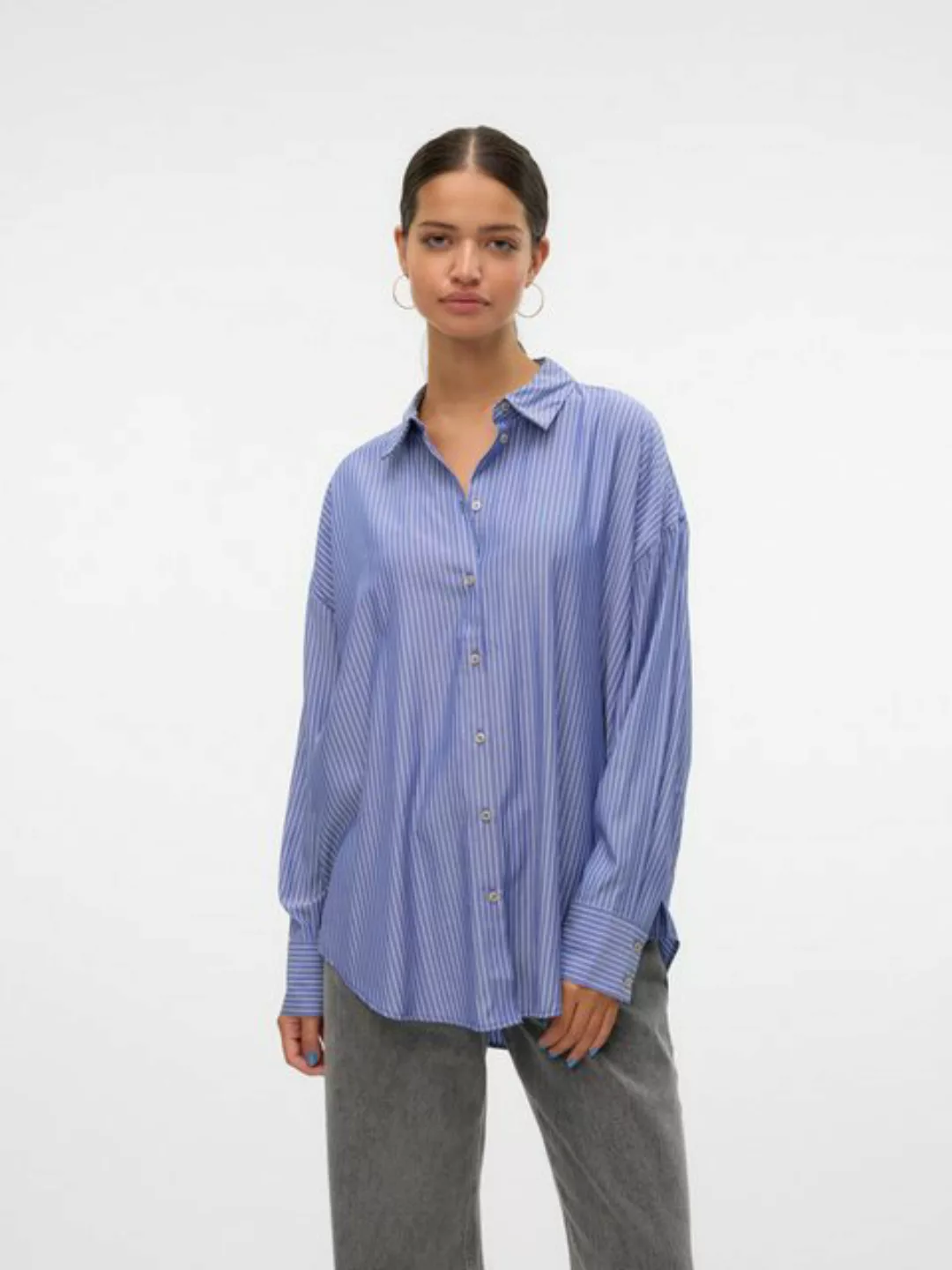 Vero Moda Langarmbluse "VMNORA LS OVERSIZE SHIRT WVN GA NOOS" günstig online kaufen